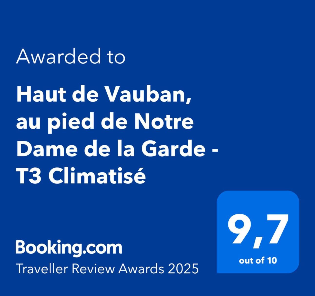 Haut De Vauban, Au Pied De Notre Dame De La Garde - T3 Climatise Marsilia Exterior foto